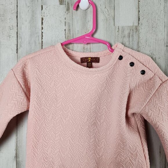 7 For All Mankind Snap Sweater Pink Size 18 mths - Picture 4 of 8